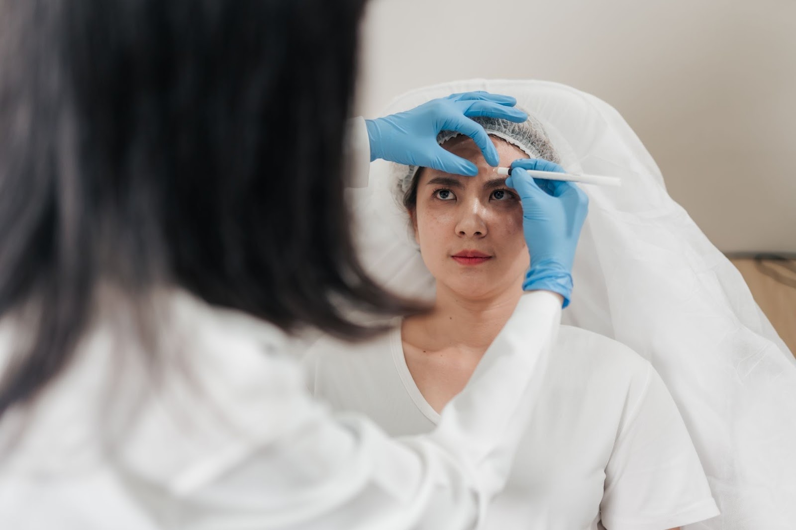 facial areas suitable for wrinkle reduction injections